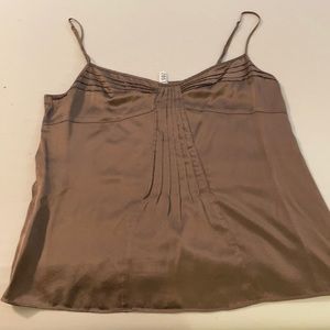 Mink colored silk camisole by Calvin Klein